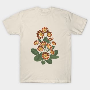 Primula flower pattern T-Shirt
